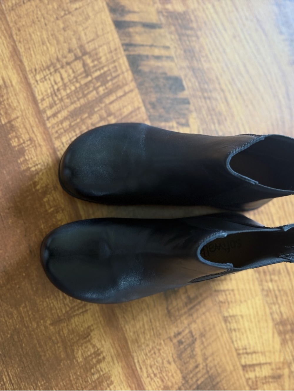 SoftWalk Black Slip-On Comfort Shoes